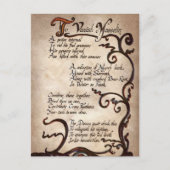 Halloween witch spell Holiday Postcard Feestdagenkaart (Voorkant)