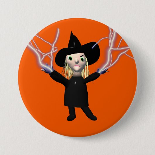 Halloween Witch Spell Ronde Button 7,6 Cm (Voorkant)