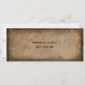 Halloween Witch Spooky Ticket Invitation Kaart (Achterkant)