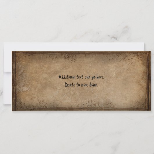 Halloween Witch Spooky Ticket Invitation Kaart (Achterkant)