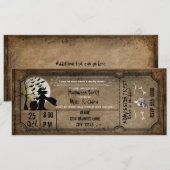 Halloween Witch Spooky Ticket Invitation Kaart (Voorkant / Achterkant)