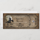 Halloween Witch Spooky Ticket Invitation Kaart (Voorkant)