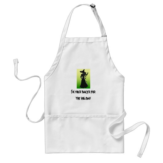 Halloween Witch Standaard Schort (Voorkant)