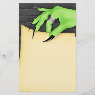 Halloween Witch Stationery Briefpapier