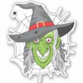 Halloween Witch Sticker (Voorkant)