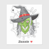Halloween Witch Sticker (Vel)