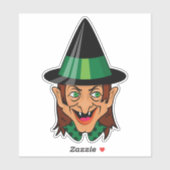  Halloween Witch Sticker (Vel)