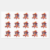 Halloween Witch Stickers - Schattigee Pumpkin Witc (Vel)