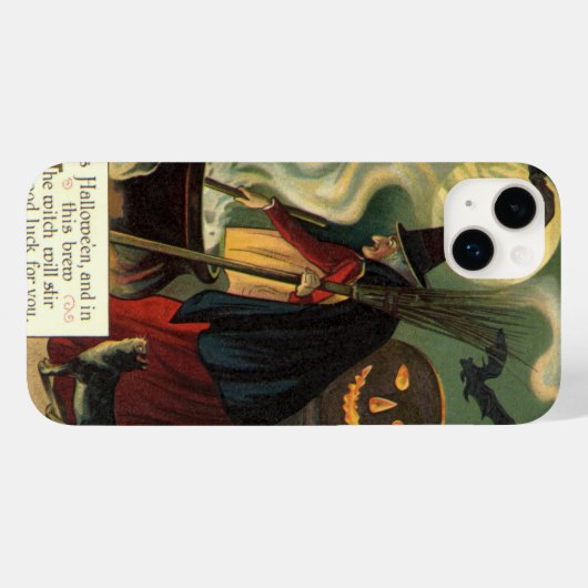 Halloween Witch Stirring Magic Cauldron Case-Mate iPhone Case (Achterkant (horizontaal))