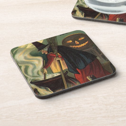 Halloween Witch Stirring Magic Cauldron Drankjes Onderzetter (Linkerzijde)