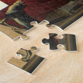 Halloween Witch Stirring Magic Cauldron Legpuzzel (Zijkant)