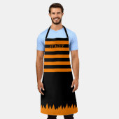 Halloween Witch Stripes Schort (Gedragen)