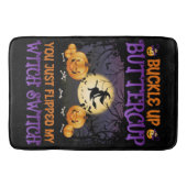 Halloween Witch Switch Buckle Up Buttercup Badmat (Voorkant)