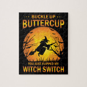 Halloween Witch Switch Buckle Up Buttercup Legpuzzel