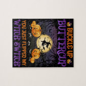 Halloween Witch Switch Buckle Up Buttercup Legpuzzel (Horizontaal)