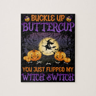 Halloween Witch Switch Buckle Up Buttercup Legpuzzel