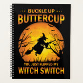 Halloween Witch Switch Buckle Up Buttercup Planner (Voorkant)