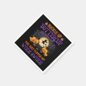 Halloween Witch Switch Buckle Up Buttercup Servet (Hoek)