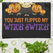 Halloween Witch Switch Buckle Up Buttercup Theedoek (Gevouwen)