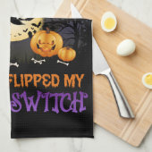 Halloween Witch Switch Buckle Up Buttercup Theedoek (Quarter Fold)