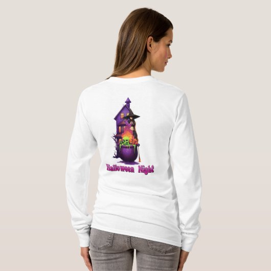 Halloween Witch T-shirt (Achterkant volledig)