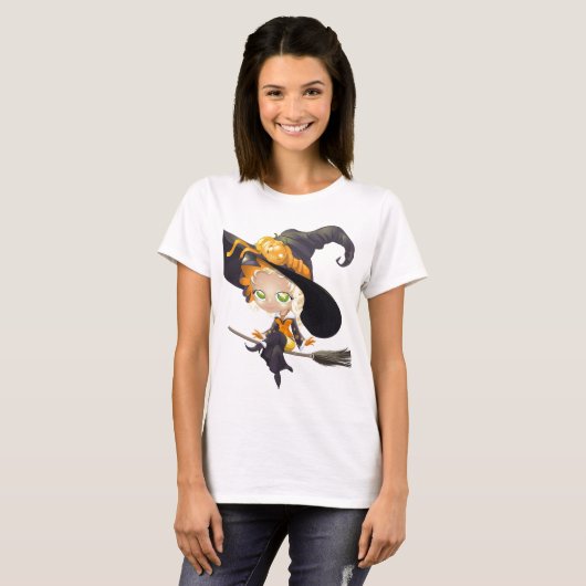 Halloween witch t-shirt (Voorkant volledig)