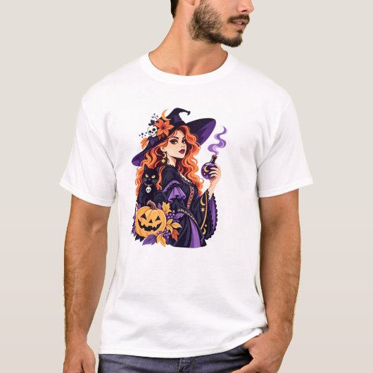 Halloween witch t-shirt (Voorkant)
