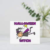 Halloween Witch T-shirts en Gifts Briefkaart (Staand voorkant)