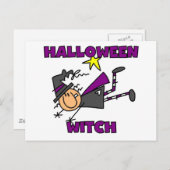 Halloween Witch T-shirts en Gifts Briefkaart (Voorkant / Achterkant)