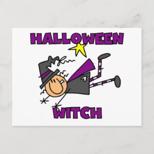 Halloween Witch T-shirts en Gifts Briefkaart