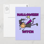 Halloween Witch T-shirts en Gifts Briefkaart (Voorkant / Achterkant)