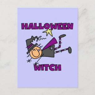 Halloween Witch T-shirts en Gifts Briefkaart