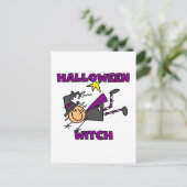 Halloween Witch T-shirts en Gifts Briefkaart (Staand voorkant)