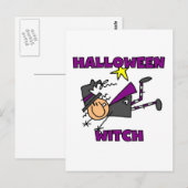 Halloween Witch T-shirts en Gifts Briefkaart (Voorkant / Achterkant)