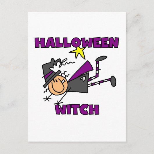Halloween Witch T-shirts en Gifts Briefkaart (Voorkant)