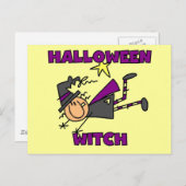 Halloween Witch T-shirts en Gifts Briefkaart (Voorkant / Achterkant)