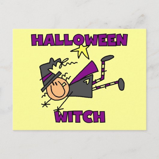 Halloween Witch T-shirts en Gifts Briefkaart (Voorkant)