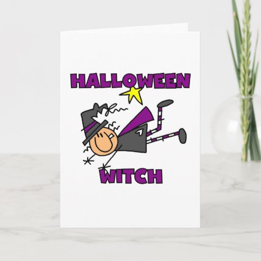 Halloween Witch T-shirts en Gifts Kaart (Voorkant)