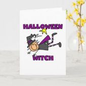 Halloween Witch T-shirts en Gifts Kaart (Gele Bloem)
