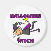 Halloween Witch T-shirts en Gifts Magneet (Voorkant)