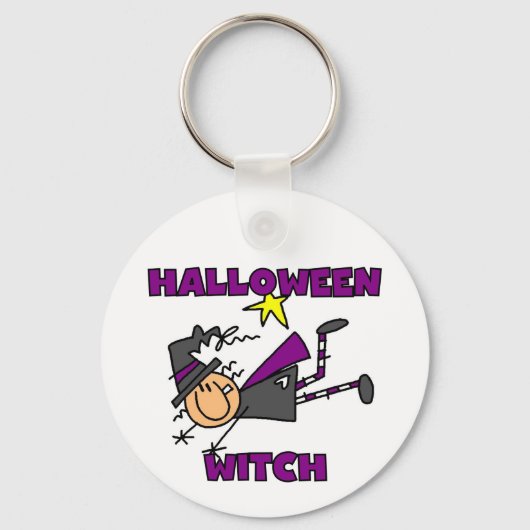Halloween Witch T-shirts en Gifts Sleutelhanger (Voorkant)