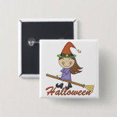 Halloween Witch T-shirts en Gifts Vierkante Button 5,1 Cm (Voorkant /achterkant)