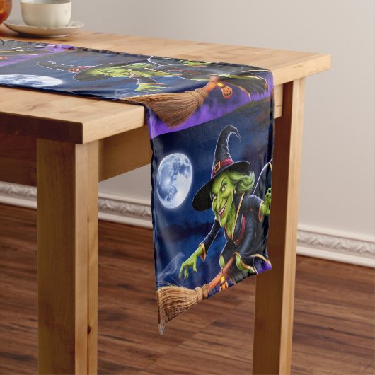 Halloween / Witch Table Runner Korte Tafelloper (Voorbeeld)