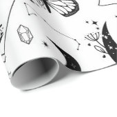 Halloween Witch Tarot Card Crystal Moon Cadeaupapier (Rol Hoek)