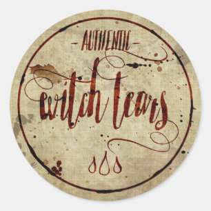 Halloween Witch Tears Label
