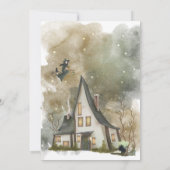 Halloween Witch Thaise Uitnodiging (Achterkant)