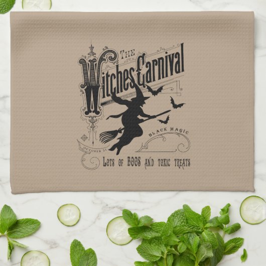  Halloween Witch Theedoek (Gevouwen)