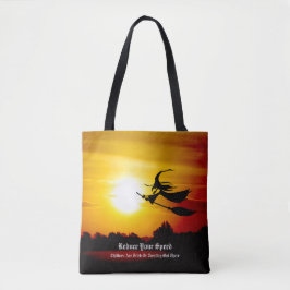 Halloween Witch Tote Bag