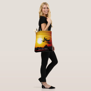 Halloween Witch Tote Bag