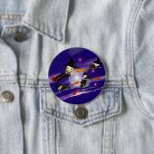 Halloween Witch Traffic Ronde Button 7,6 Cm (In situ)